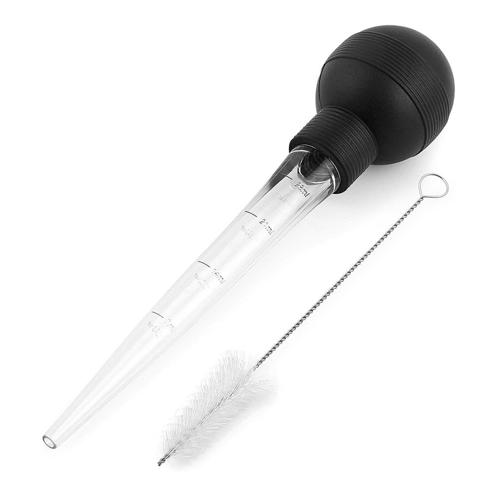Silic1 Bulb Baster Syringe Stainless Steel Marinade Injector With