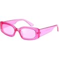 thumbnail image 1 of FEISEDY Creative Rectangle Sunglasses Women Fashion Thick Frame UV400 Protection B2462, 1 of 5
