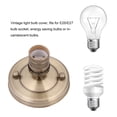 thumbnail image 4 of Ceiling Light Base - E26/E27 Vintage Industrial Ceiling/Wall Light Base Holder Pendant Bulb Lamp Screw Socket(Bronze), 4 of 8