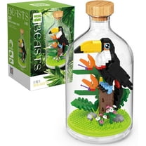 Creative Toucan Toy Building Set,Adult Mini Animal Friend Set,Party Favors Gift for Kid,Animal Lover Office Home Decor Birds Building Block Kit,New Year Easter Birthday Gift for Boys Girls
