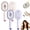 Pink+Purple, variant on Electric Spray Air Cushion Massage Comb, Self-Cleaning Anti-Tangle Hair Brush with Essential Oil Mis, Detangling & Anti-Static, Reduce Frizz, Smooth & Nourish for All Hair Types (Beige)