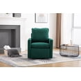 thumbnail image 1 of 360-Degree Swivel Accent Chair,Swivel Barrel Club Chair with Cushion and High Backrest, Leisure Arm Chair for Nursery, Living Room, Vanity Bedroom, Office, Lounge (Retro Green), 1 of 9
