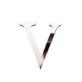 thumbnail image 1 of AMERTEER 2Pcs Letter Ornament Waterproof Removable Silver-plated 3D Mirror Surface Acrylic Decal for Wedding, 1 of 9