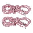 thumbnail image 1 of Cordon de zapato de cristal con 2 piezas de Uxcell de 39" de longitud para pantalones deportivos, pantalones cortos y zapatillas, rosa claro, 1 of 6