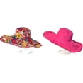 thumbnail image 3 of Sombrero de sol plegable reversible para mujer, sombrero de pescador con protección solar UV, ala ancha, gorra de playa de verano, 3 of 3