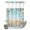Teal Green Blue, variant on No Hook Shower Curtain, Ocean Coastal Shower Curtains for Bathroom with See Through Top Window, Summer Nautical Beach Coral Starfish Waterproof & Washable Bath Curtain Stand Up Stall 36"x72"