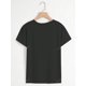 thumbnail image 4 of Women's Heart Pattern Printed Crew Neck Short Sleeve T-Shirt Tee For Adult, Men, Women, Teen, Teenager, Adolescent, Youth, 4 of 5