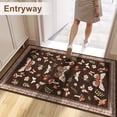 thumbnail image 2 of Bleum Cade Area Rug 2'x3' Washable Door Mat,Butterfly Mushroom Indoor Rugs for Entryway Doormat,Non Slip Ultra Soft Low Pile Welcome Mat for Hallway Laundry Entryway,Brown, 2 of 10