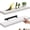 White, variant on Ballucci 24" Floating Shelves for Wall, 3-Pack with Invisible Brackets, 6" Deep, Black