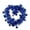 Blue, variant on 6.6 Feet Valentines Metallic Tinsel Twist Hanging Garland with Hearts for Home Mantle Xmas Tree Staircase Railing Holiday Party Indoor Outdoor Decorations