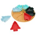 thumbnail image 7 of HONMEET 1 Set Christmas Tree Shaped Platter: Compartment Food Tray For Christmas Appetizers - Fruit Dish & Candy Containers - Snack Organizer Candy Dish (8 Grid), 7 of 7