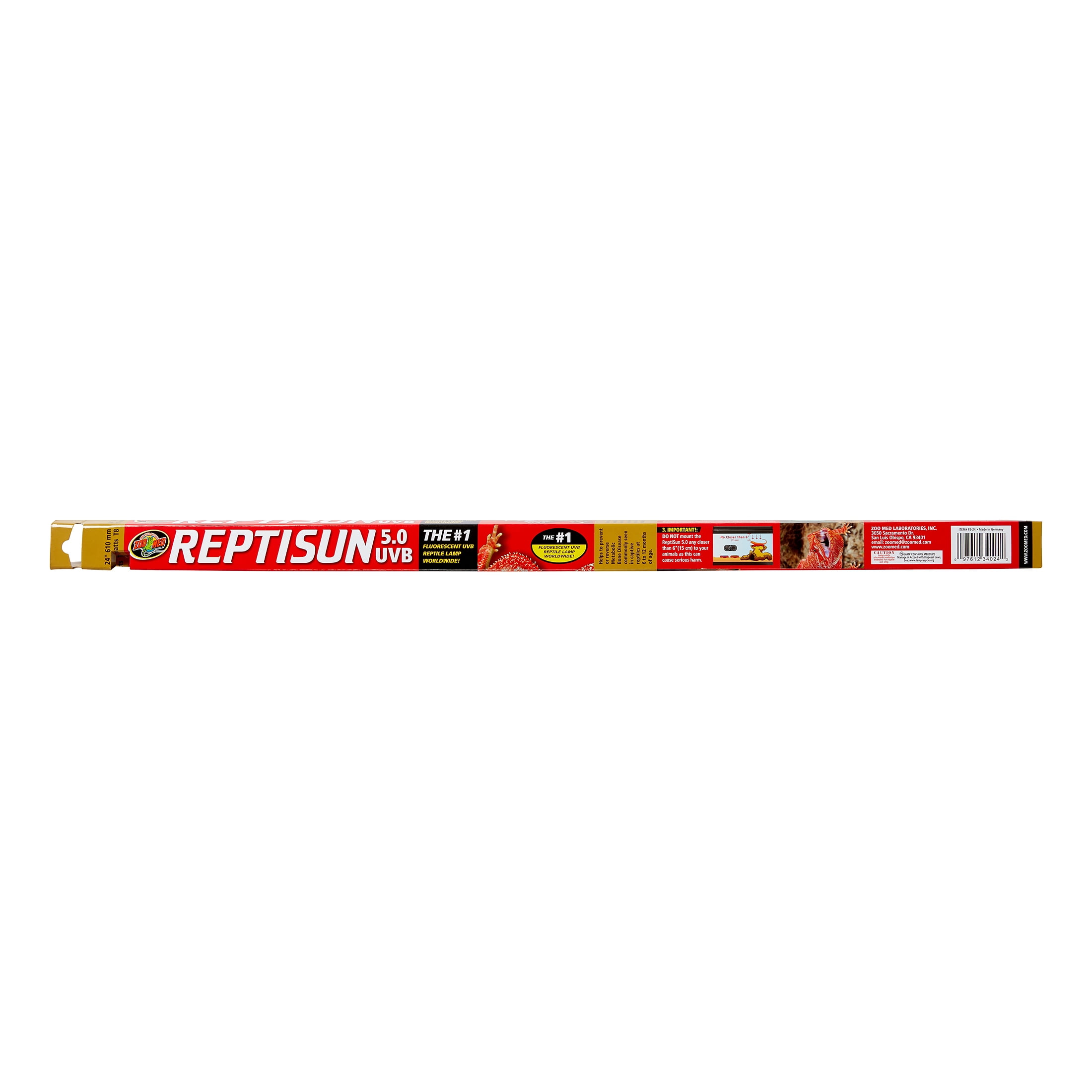 Zoo Med T8 ReptiSun 5.0 UVB Flourescent Reptile Lamp, 17 Watt