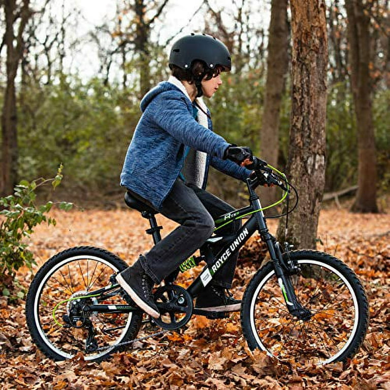 Royce Union Kids Aluminum Mountain Bike Boys Dual Suspension 6 Speed 20inch RTX Black 73509