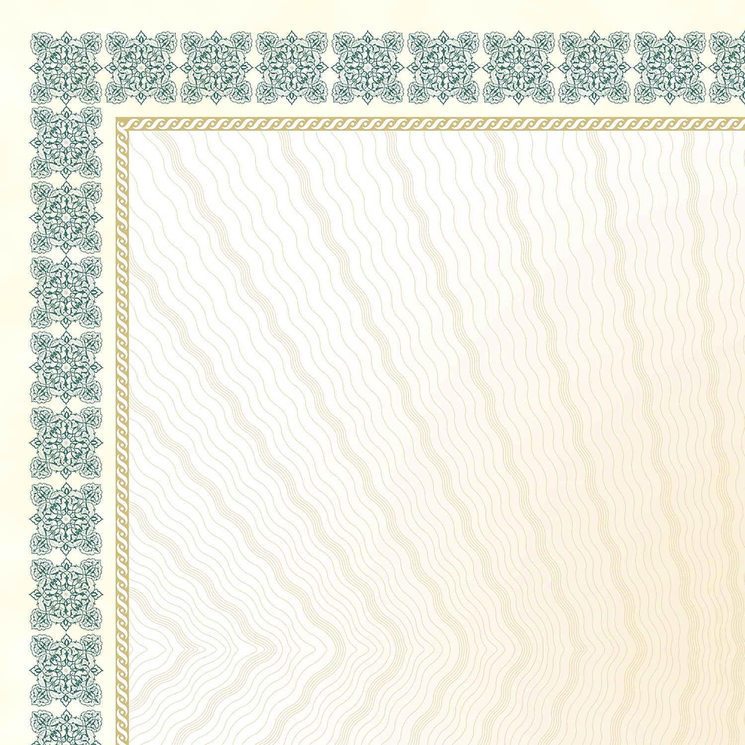 Great Papers! Westminster Green Metallic and Gold Foil Certificates, 8.5"x 11", 15 Count (963022)