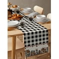 thumbnail image 3 of Farmhouse Table Runner American Country Star Barn Black Plaid Berry Tablerunners 13 x 60 Inch, Table Decorations Tabletop Scarf for Summer Gathering Holiday Farmhouse Kitchen Dining Decor, 3 of 6