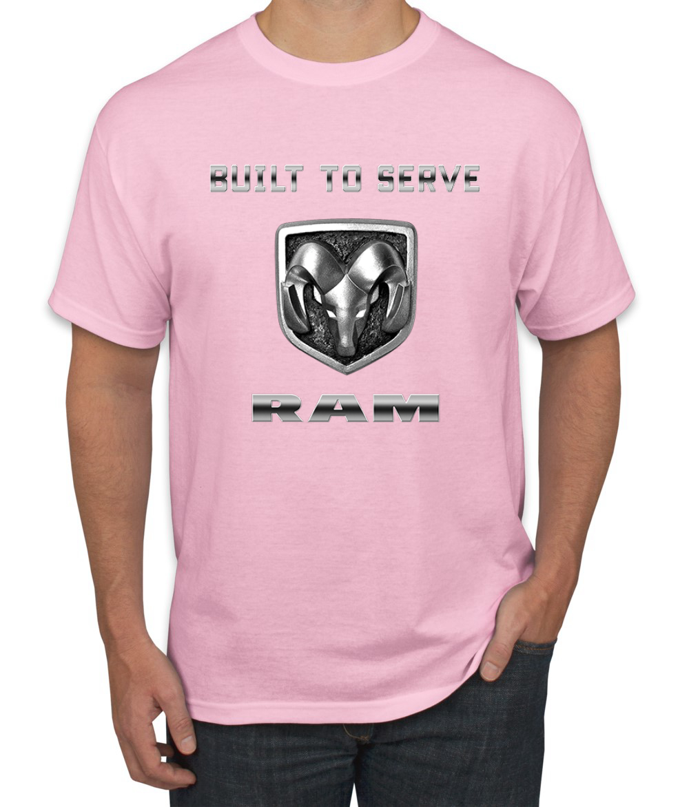 Dodge Ram Logo Retro Built to Serve USA Mens Cars and Trucks Graphic