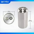 thumbnail image 2 of 15uF 370/440VAC 50/60Hz CBB65 CBB65A Round Run Start Capacitor 15 MFD 370V/440V Air Conditioner for AC Unit Fan Motor Start or Pool Pump or Air Condenser Straight Cool, 2 of 4
