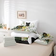 thumbnail image 6 of jejeloiu Cartoon Cat 7pcs Bedding Comforter Set,Colorful Flower Floral Queen Bedding Sets,Black Kitten Queen Sheet Sets For Girls Kids,Luxury Bedroom Decor Reversible, 6 of 8