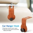 thumbnail image 3 of OULII Gancho Universal Marrón Para De Asiento Auto Organizador Para Bolsas Abrigos Y Más, 3 of 6