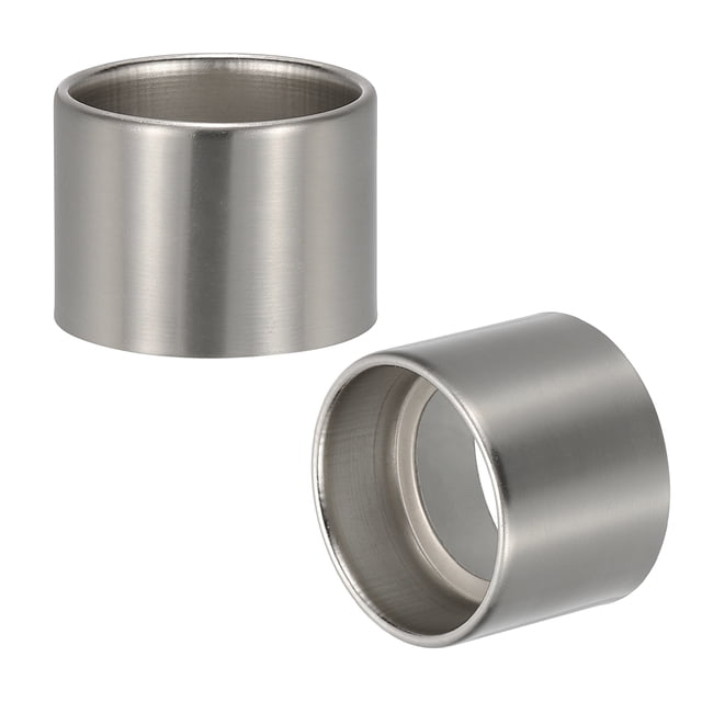 Anillo de sombra de socket de luz Uxcell, 40 mm, piezas de soporte de lámpara colgante de metal, Níquel 2Pcs