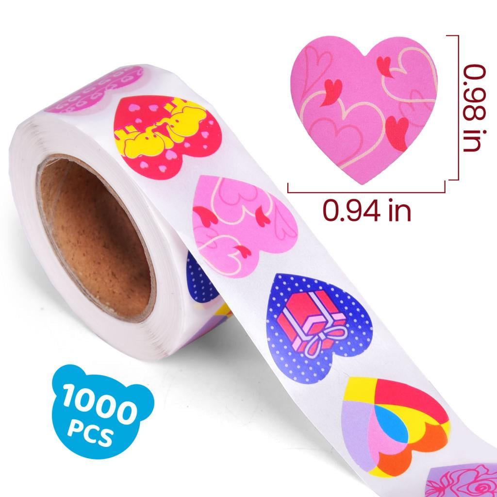 Bulk 384 Pc. Valentine Heart Epoxy Stickers | Oriental Trading