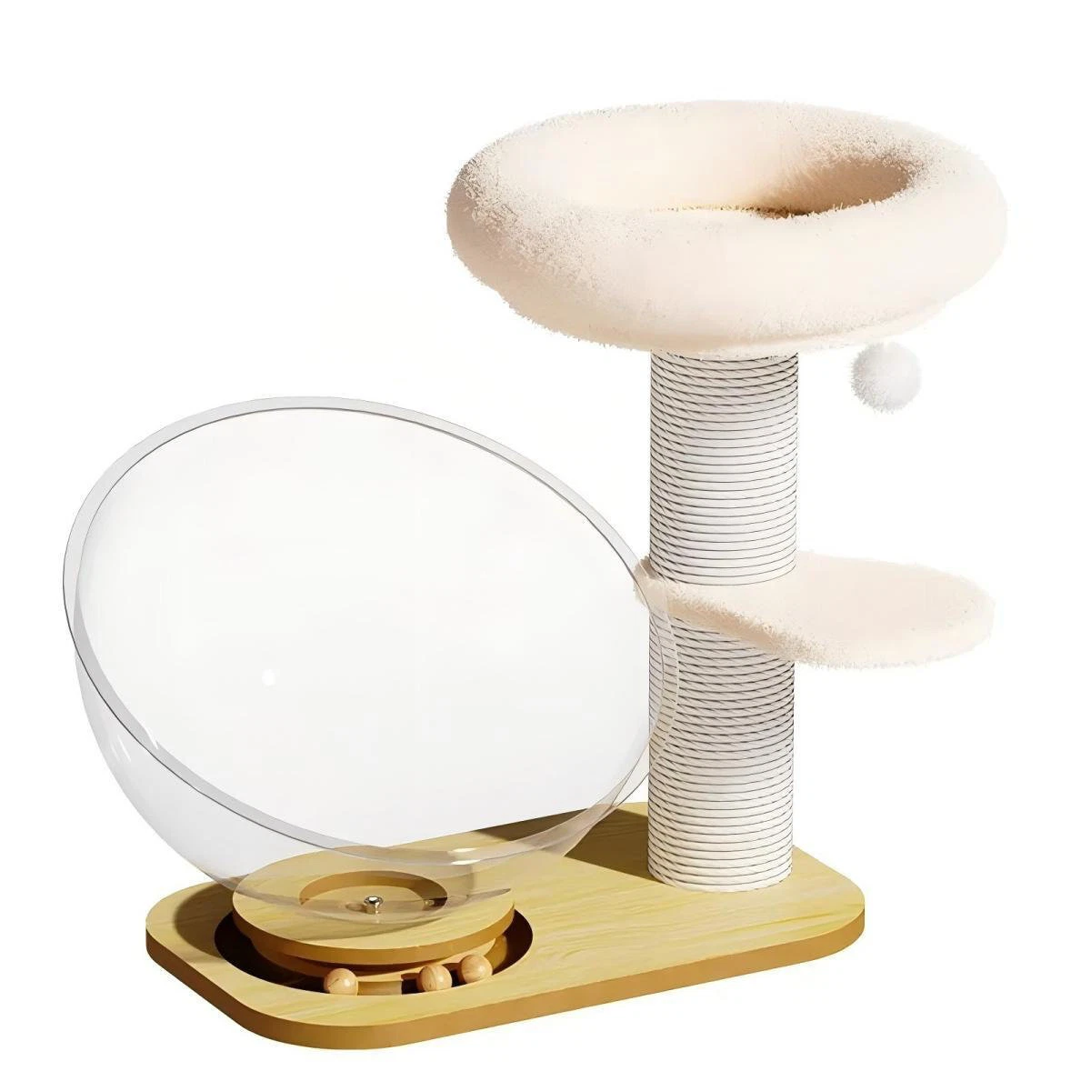 Colourtree Cat Sisal Scratching Cat Climbing Frame cat Bed Integrated Household Small Non-occupying cat Frame cat Scratching Post cat Turntable