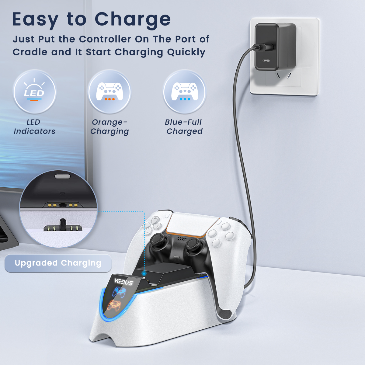 Cshidworld PS5 Dual Controller Charging Station photo 5