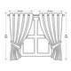 thumbnail image 5 of Juego de 2 paneles Curtain GLORY RUGS Jacquard de lujo para ventanas, color azul marino, 5 of 5