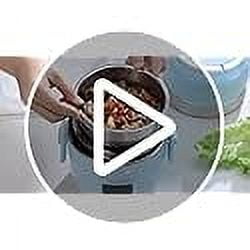 DFH-B20J1 Smart Self Heated Lunch Box, Mini Hot Pot, Leakproof Plug-in Lunch Box with Keep Warm Function, Blue, 2L