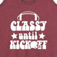 thumbnail image 3 of Instant Message - Classy Until Kickoff - Women's Racerback Tank Top, 3 of 6