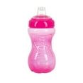 thumbnail image 4 of (4 pack) Nuby No-Spill Easy-Grip Pink Soft Spout Sippy Cup, 10 fl oz, 4 of 10