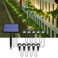 thumbnail image 2 of SIYTUAU Solar Garden Lights Outdoor Home Lawn Lights Set Abs Solar Panel Multiple Warm Light Fixtures Pathway Markers For Garden Decor Black black, 2 of 9