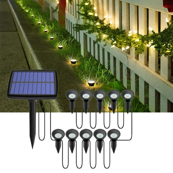 Taicans 5 Pack Solar Lights Outdoor Waterproof Solar Garden Light for Outside Yard Landscape Lighting Pathway Spot Lights Spotlight Wall Light