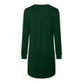 thumbnail image 5 of yocbz Beach Dresses for Women Women's 2025 Fall Floral Dress Long Sleeve Crew Neck Long Beach Vacation Dresses Green,Size for M, 5 of 5