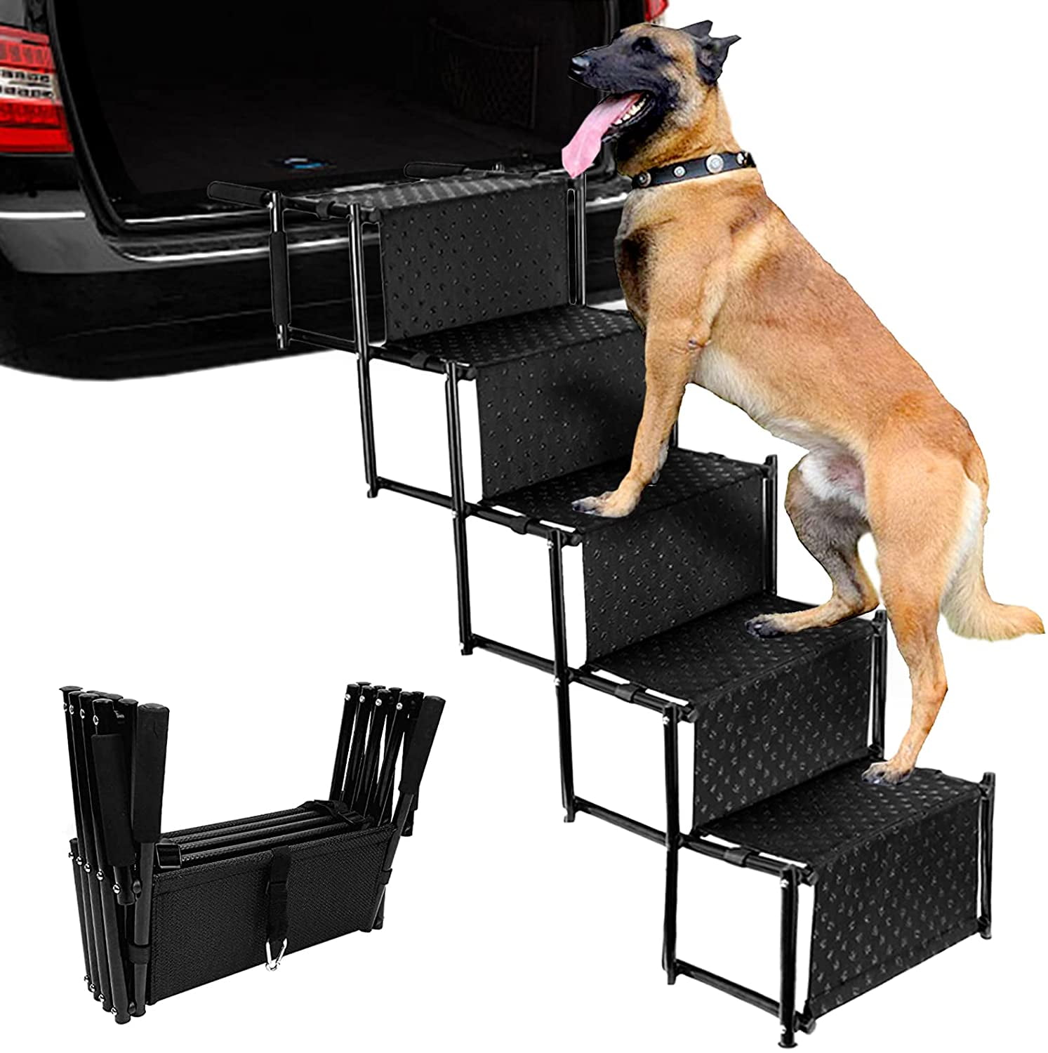 Carriers & Travel Products Dogs Portable Folding Dog Stairs for Large