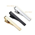 thumbnail image 2 of 3Pcs Men Tie Clips Wedding Business Tie Bar Clip for Regular Ties Necktie, 2 of 6