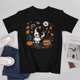 thumbnail image 2 of Halloween T-shirt Autumn Pumpkin Short Sleeve Ghost T-shirt Funny Tees Unisex Tees, 2 of 5
