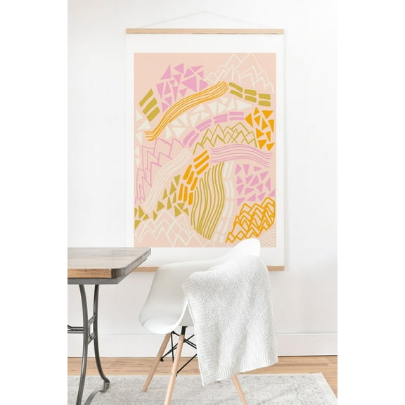 Society6 SunshineCanteen Cascade in Peach Art Print & Hanger 8" x 10"