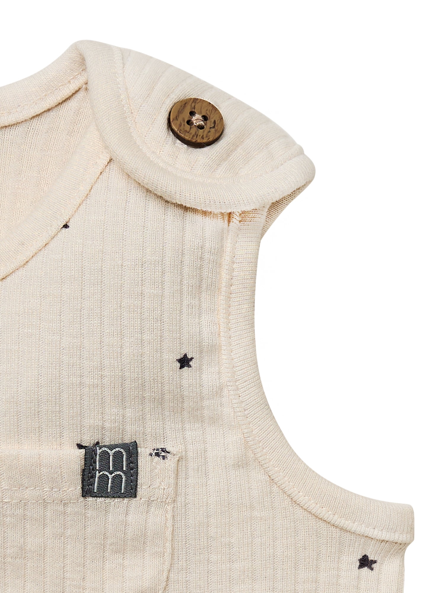 Modern Moments by Gerber Baby Neutral Organic Tank Top With Pocket, Sizes 0/3 Months - 24 Months