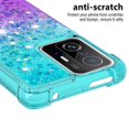 thumbnail image 3 of Funda para Xiaomi 11T/11T Pro 5G Transparente con Brillos Carcasa Protectora Antigolpes con Glitter Brillante, 3 of 5