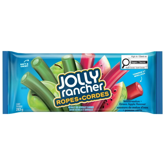 JOLLY RANCHER Ropes Green Apple and Watermelon, 283g