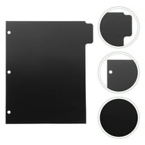 Homoyoyo Binder Dividers for 3 Rings Notebook with Black Tabs Organizer