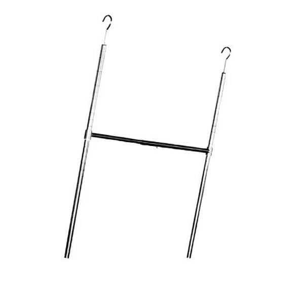 DecoBros Adjustable Hanging Closet Rod, Chrome