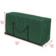 thumbnail image 3 of QJUHUNG Christmas Ornament Storage Box Heavy Duty Xmas Wreath Container with Sleek Zipper Artificial Wreaths  Durable Handles  Dual Zipper & Card Slot  Holiday Xmas Tear-Resistant Storage, 3 of 3