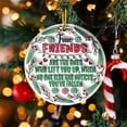 thumbnail image 5 of Xihbxyly Colgante Acrílico Navideño, Diseño Redondo con Textura Cóncava, Cuerda Dorada Duradera, Decoración Navideña Multiusos, Adorno para Árbol, Decoración Del Hogar, Tamaño 8 X 8 Cm, 5 of 5