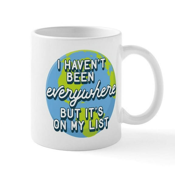 CafePress - Go Everywhere - 11 oz Ceramic Mug - Novelty Coffee Tea Cup