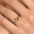 thumbnail image 5 of Gem Stone King 14K White Gold 1.50 Ct Round Yellow Citrine Women Solitaire Engagement Ring, 5 of 6