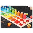 thumbnail image 4 of Número de madera Puzzle Match Board Juego de matemáticas Juguetes de aprendizaje temprano, 4 of 8