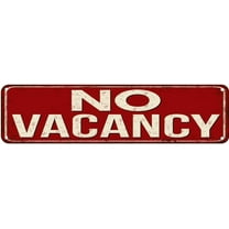 No Vacancy Vintage Retro Rustic Metal Tin Sign Pub Wall Decor Art 4x16 inches