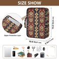 thumbnail image 3 of Haosy Accordion File Organizer Zipper Binder 500 Sheet 6-Tab Expanding File Folder Multi-Pocket 1.2 Inch 3 Ring Ornate Retro Floral, 3 of 7